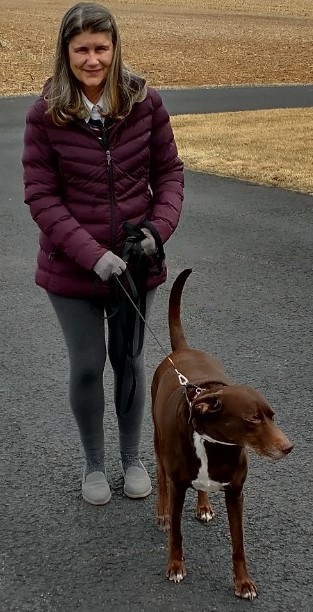 Ginny with her dog Layla